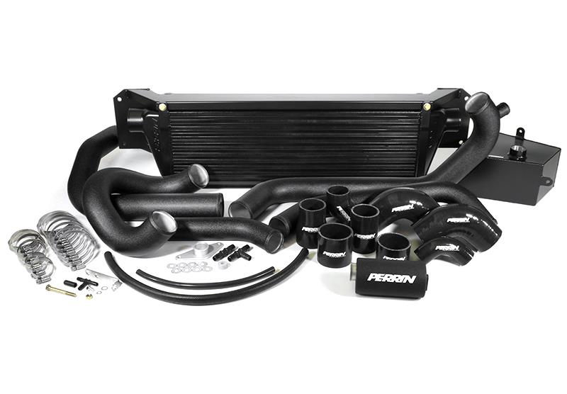 Subaru WRX STI Intercooler Boost Tubes - Front - Perrin Performance - Black - `15-`21